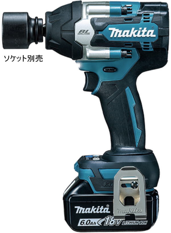 【貨物輸送込み】18V(6.0Ah)申し受ける式差しひびき鍵 マキタ TW700DRGX【460】