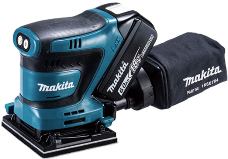 【貨物輸送込み】18V(6.0Ah) 申し受ける式防じんミニサンダ マキタ BO480DRG【460】