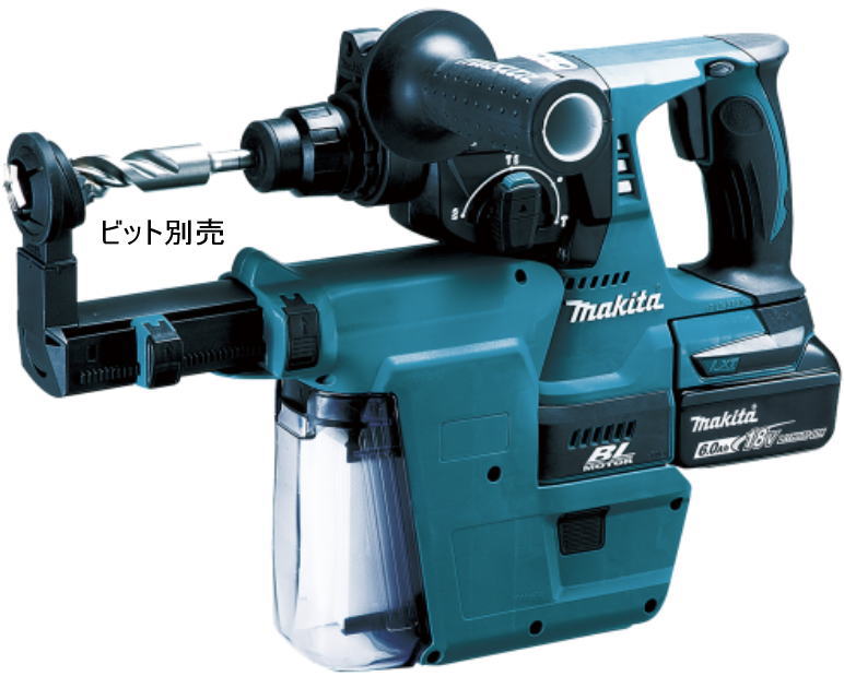【送料込み】 24mm 18V (6.0Ah) 充電式ハンマドリル マキタ HR244DRGXV【460】