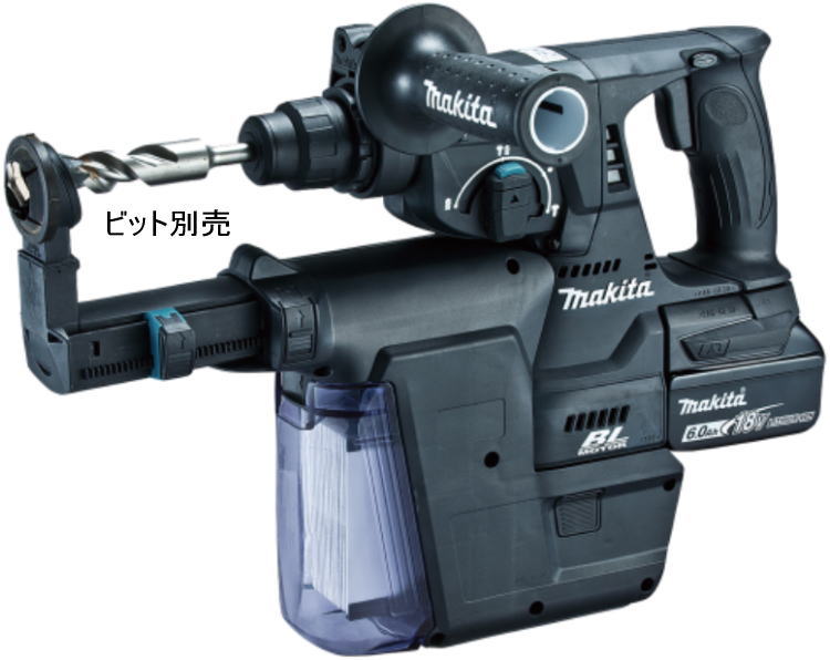 【送料込み】 24mm 18V (6.0Ah) 充電式ハンマドリル マキタ HR244DGXVB【460】