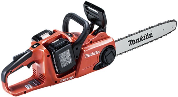 【送料込み】350mm 36V(18V+18V) 充電式チェンソー マキタ MUC353DGFR【460】|ブルーピーター