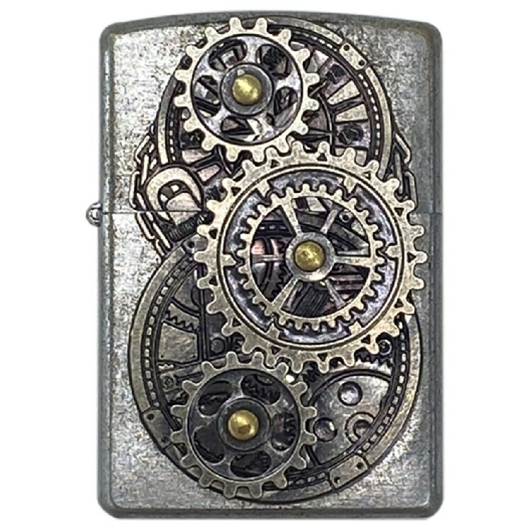 【喫煙具】【ライター】ZIPPO ZG-CB ギアメタル　クロームバレル【546】