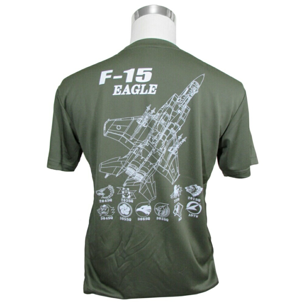 楽天市場】自衛隊 Tシャツ 航空自衛隊 Ｆ-15 EAGLE 戦闘機 黒色 ドライ