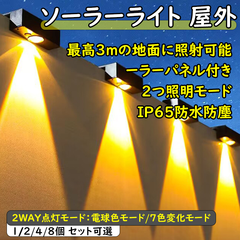 楽天市場】MY KOZARU ソーラー 屋外 フェンスライト ガーデン