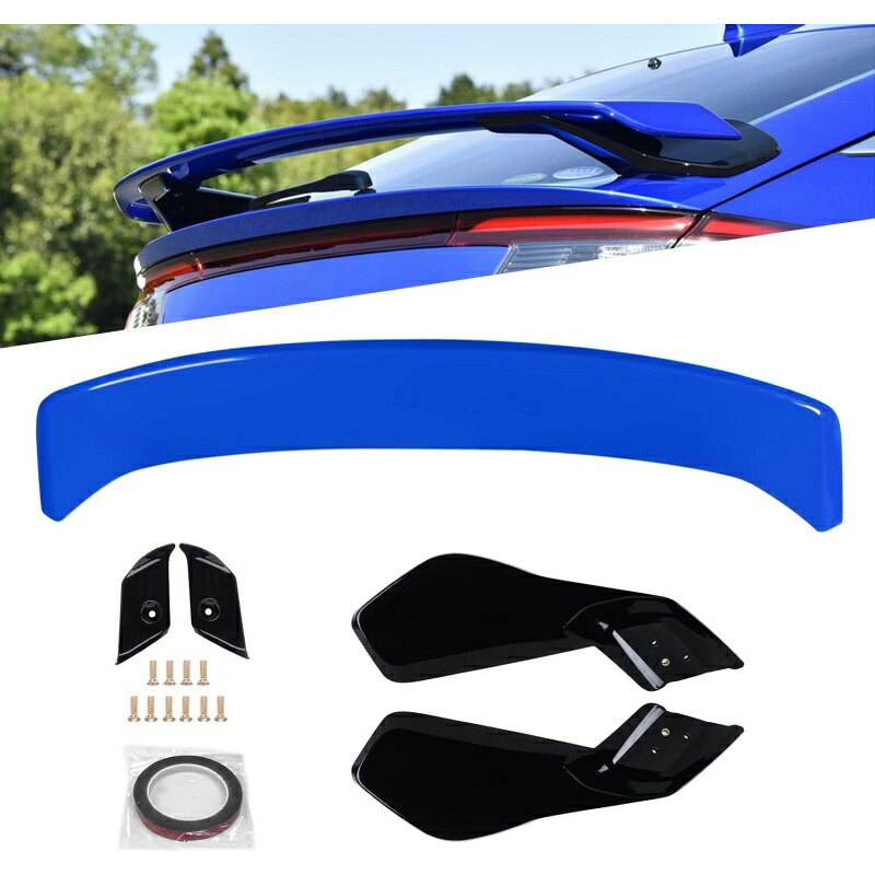 リアスポイラー ウイング シビック civic FL1 FL4 2021年~現行 エアロパーツ カスタム アクセサリ トランクスポイラー 塗装済み ABS素材 ブルー|ブルースカイストアージャパン