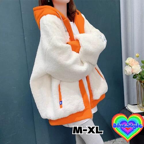 [Pre-order item] [Free shipping] [Get a coupon by posting a review] Korean women's clothing, Korean women's hoodie, Korean clothing, outerwear, versatile outfit, black, white, bluestyle, women's outerwear, body-shaping, gyaru style