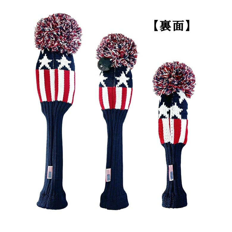 BLUETEEGOLFCalifornia【アメリカンフラッグバージョン：２】ニットヘッドカバーアメリカンフラッグ【Tokyo新橋店】