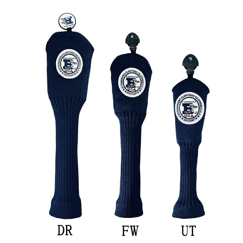 BLUETEEGOLFCalifornia【スタンダードモデル】DR・FW用アクリルニットヘッドカバー☆ブルーティーゴルフ【Tokyo新橋店】