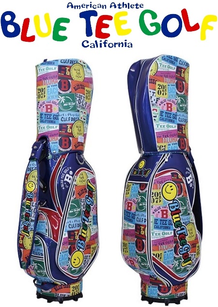 BLUE TEE GOLF California 【ワッペン柄キャディーバッグ】 CB-024 ブルーティーゴルフ カート キャディーバッグ【横浜】|ブルーティーゴルフ