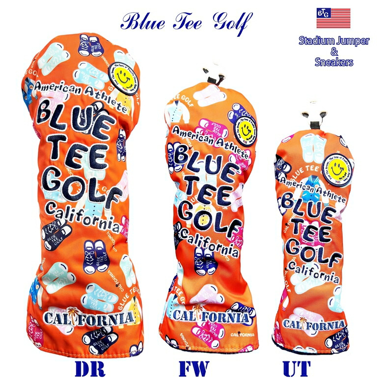 BLUETEEGOLFCalifornia【スタジアムジャンバー＆スニーカー】ヘッドカバー(STJSN-001）DRFWUT用ブルーティーゴルフドライバーフェアウェイユーティリティ