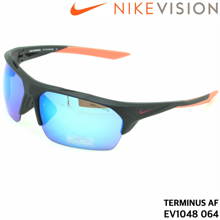 楽天市場 ナイキ Nike サングラス ターミナス Ev1048 064 Terminus Afブラック オレンジ ミラーコート ブルータイタン