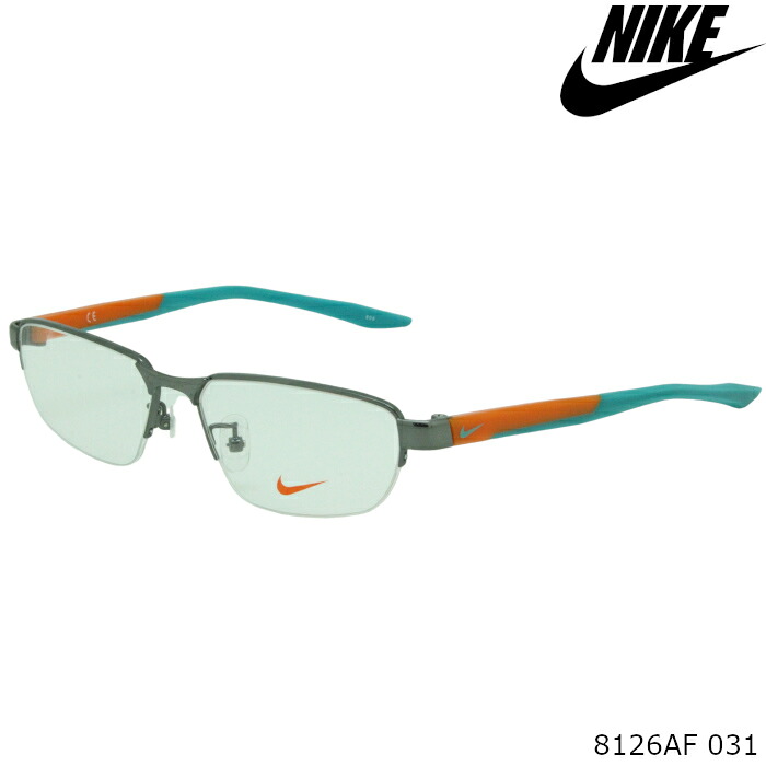 【在宅ワークに！無料で選べるレンズ　PCレンズ　伊達レンズ】ナイキ NIKE メガネフレーム 8126AF 031｜ブルータイタン