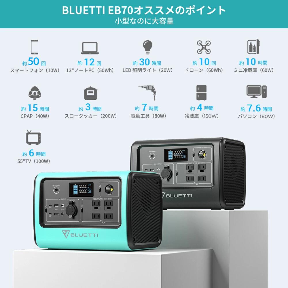 BLUETTI ポータブル電源 ソーラーパネル 車中泊 リン酸鉄 送料無料