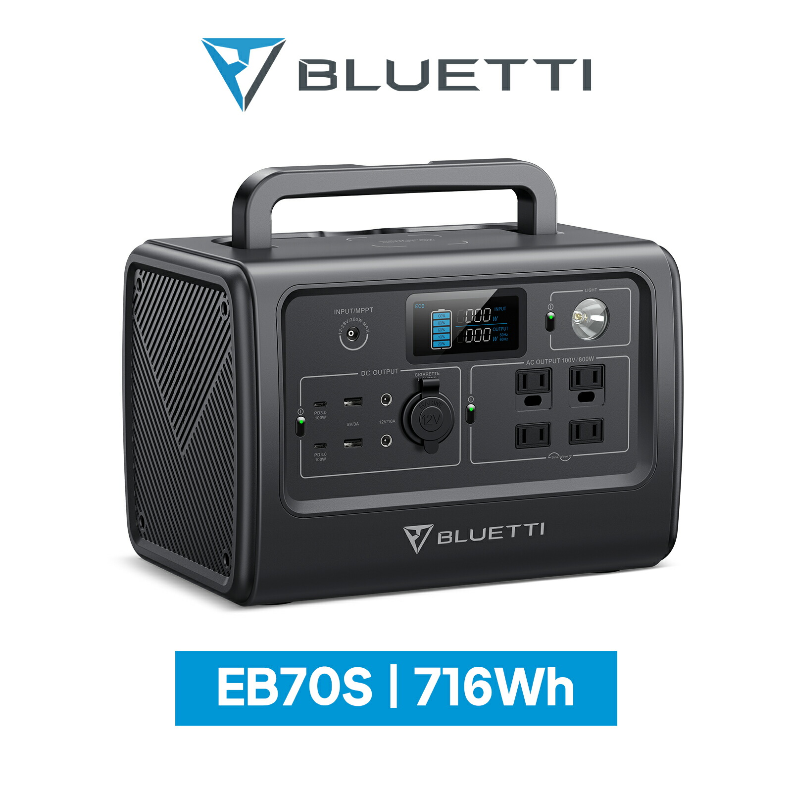 【楽天市場】BLUETTI ポータブル電源 EB55 537Wh/24,000mAh 