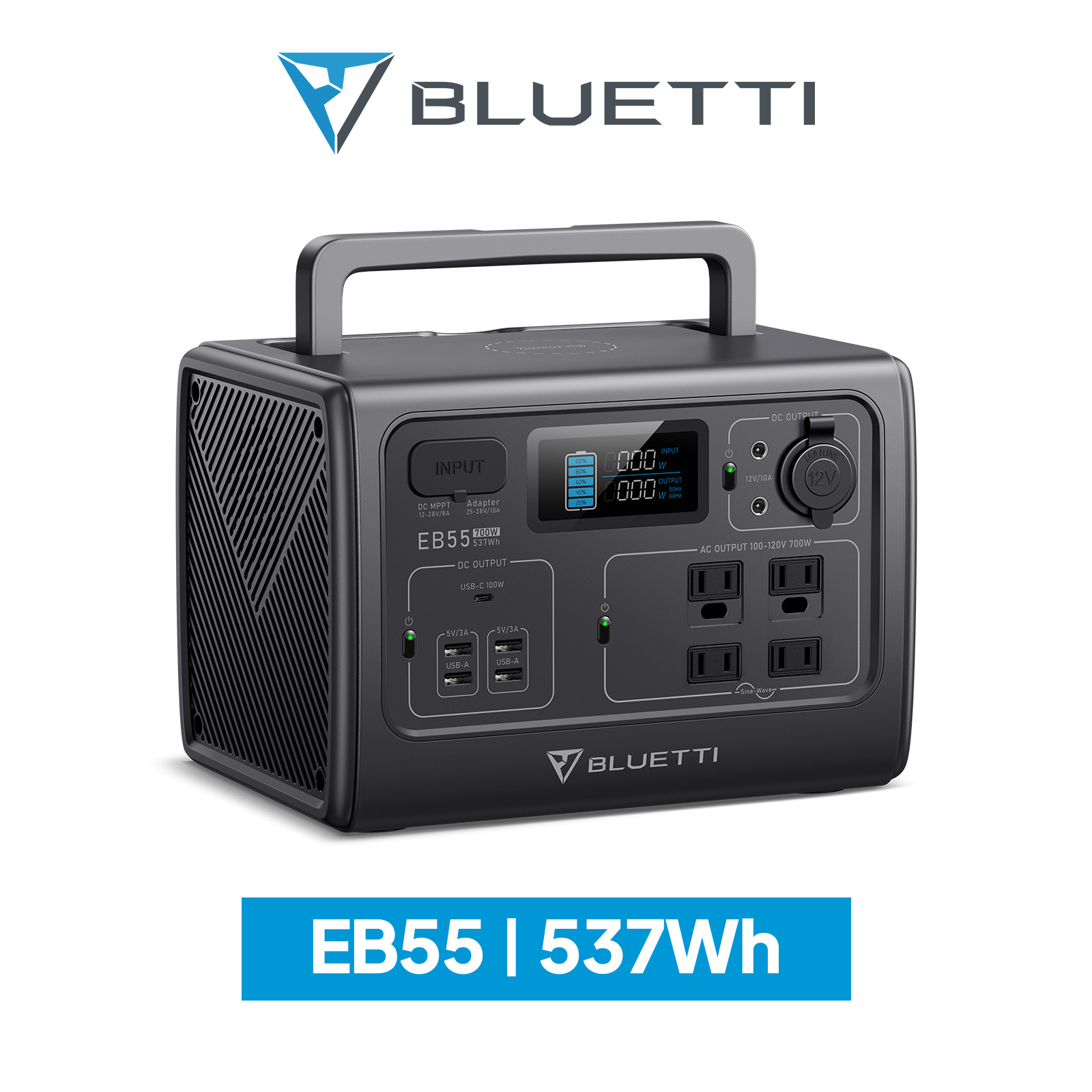 【楽天市場】BLUETTI ポータブル電源 EB3A スチールグレー 268Wh 