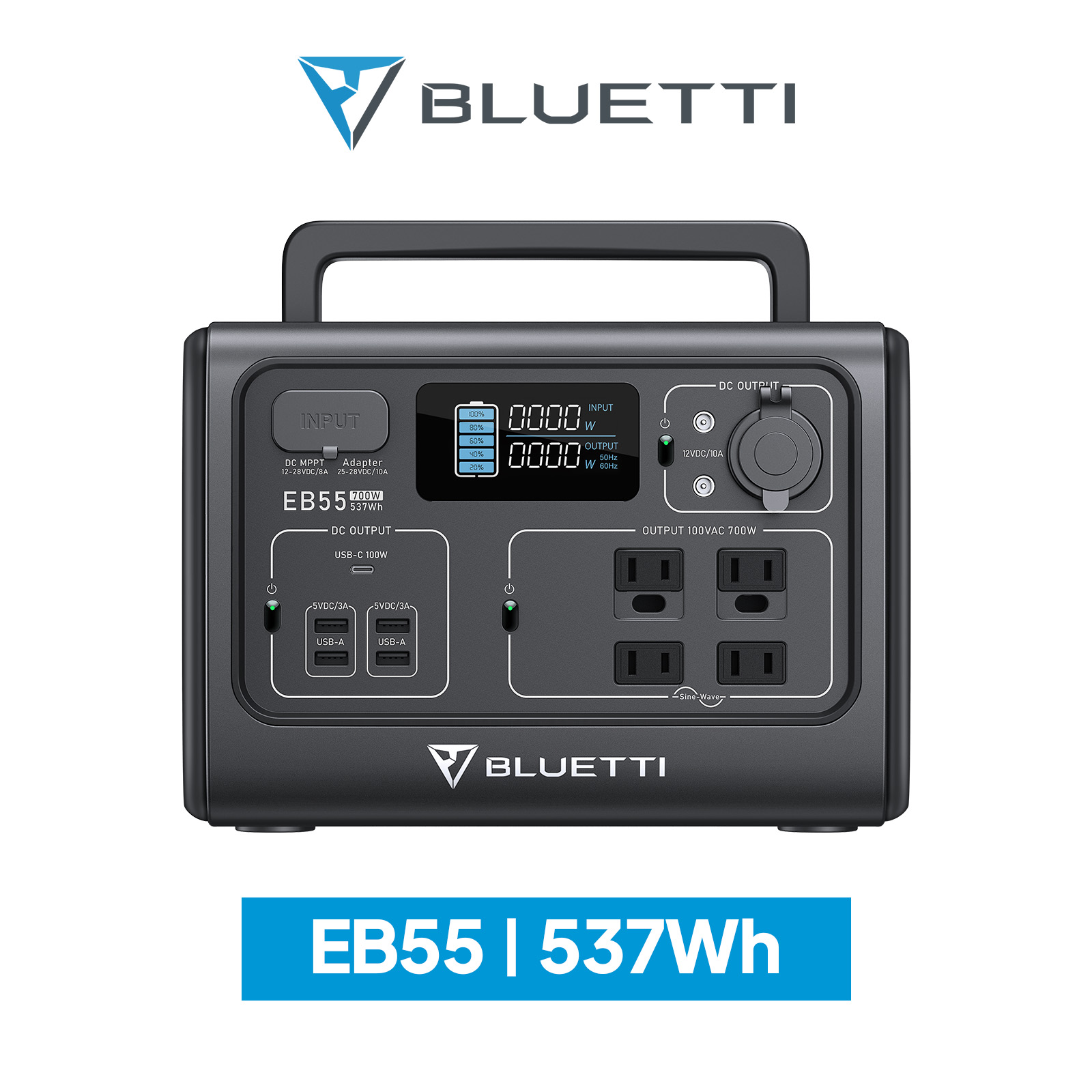 楽天市場】BLUETTI ポータブル電源 EB3A 268.8Wh/12,000mAh 家庭用 