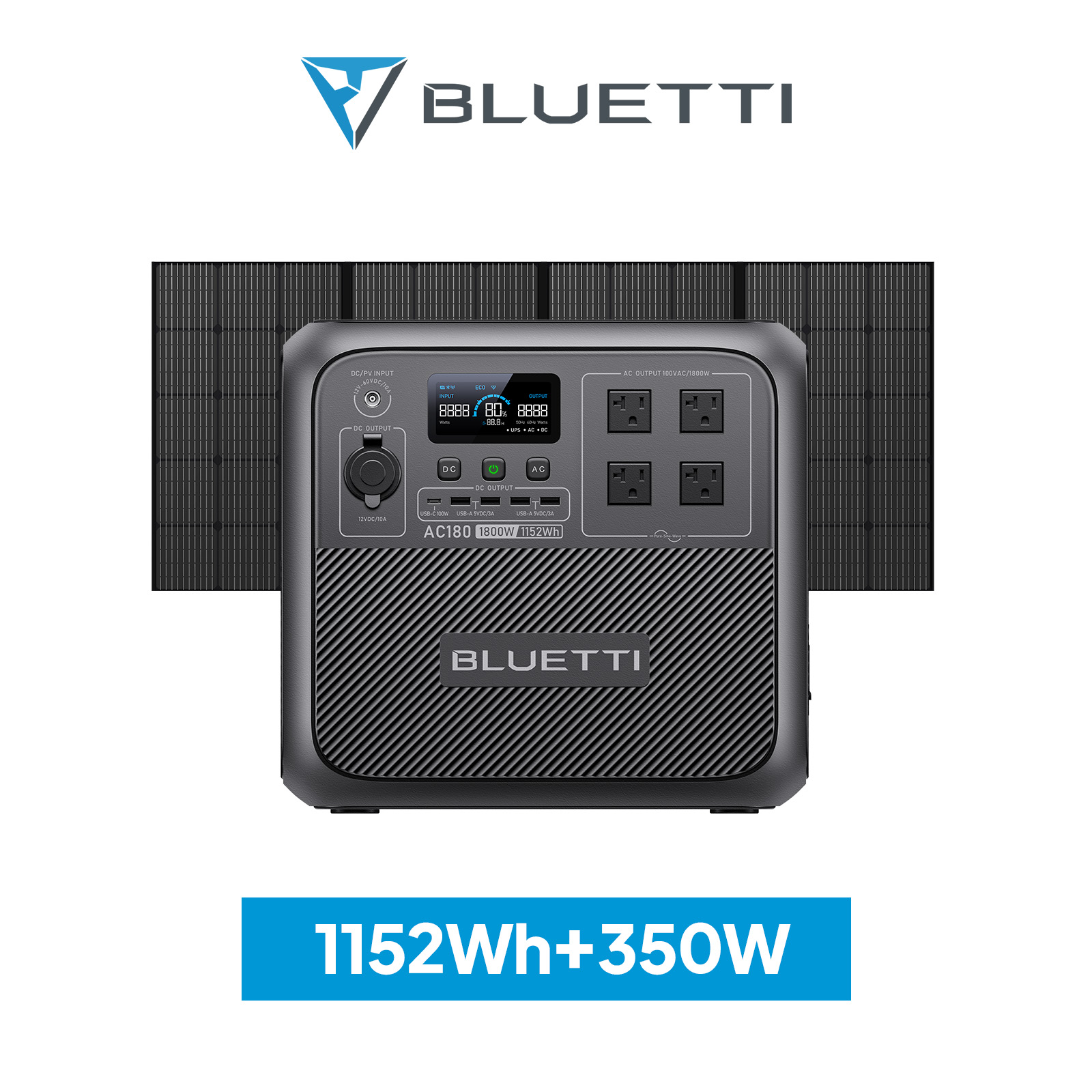 楽天市場】BLUETTI ポータブル電源 ソーラーパネル セット AC180+ 