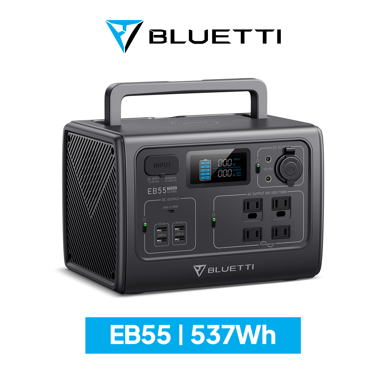 【楽天市場】BLUETTI ポータブル電源 EB70S 716Wh/800W 大容量 小型 軽量 蓄電池 家庭用 ポータブルバッテリー リン酸鉄長寿命  太陽光パネル 発電機 防災 停電 節電対策 バックアップ電源 急速充電 車中泊 アウトドア キャンプ 電気代節約 : BLUETTI ...