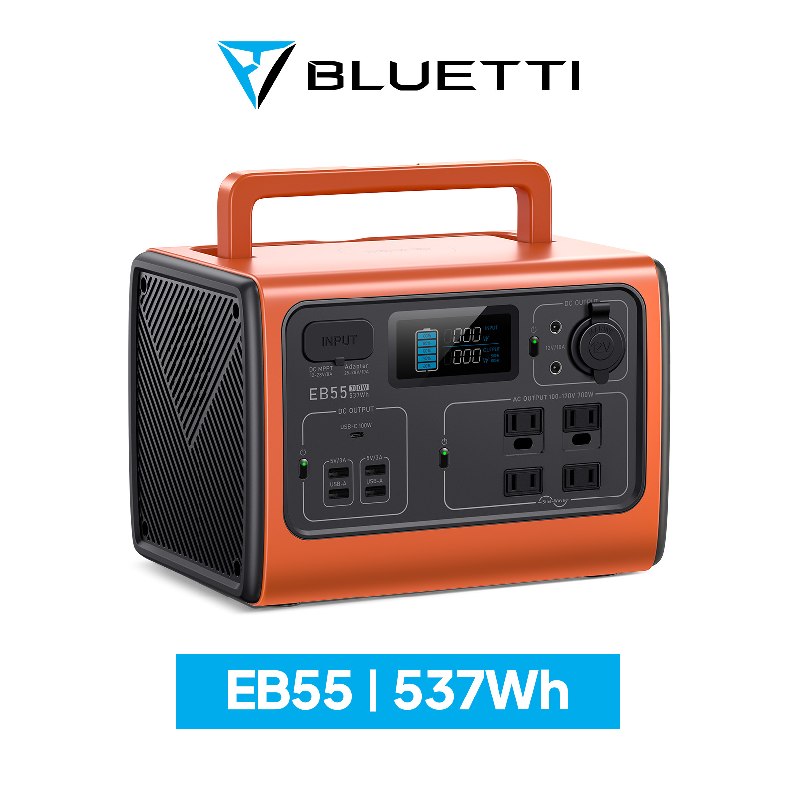 楽天市場】BLUETTI ポータブル電源 EB70S 716Wh/800W 大容量 小型 軽量 蓄電池 家庭用 ポータブルバッテリー リン酸鉄長寿命  太陽光パネル 発電機 防災 停電 節電対策 バックアップ電源 急速充電 車中泊 アウトドア キャンプ 電気代節約 : BLUETTI JAPAN  楽天市場店