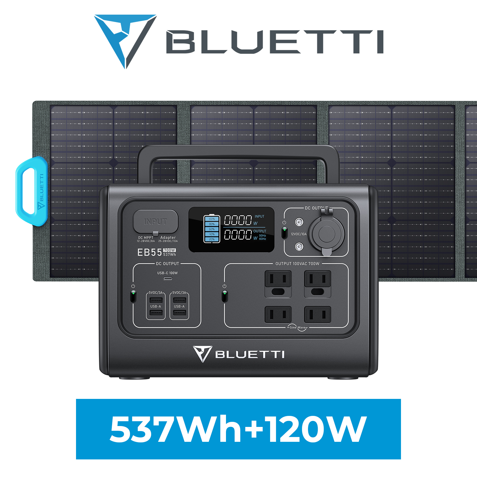 楽天市場】BLUETTI ポータブル電源 ソーラーパネル セット EB70S+PV120