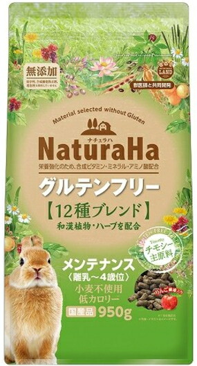 【マルカン】ナチュラハ グルテン無償性 １２種交ぜあわせる 家兎 検査と修理 ９５０ｇｘ１２個（入れもの売りわたす）