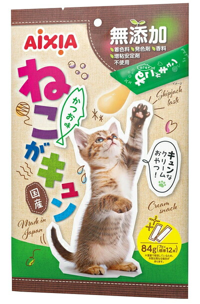 【アイシア】ねこがキュン 　かつお味　８４ｇｘ２４個（ケース販売）