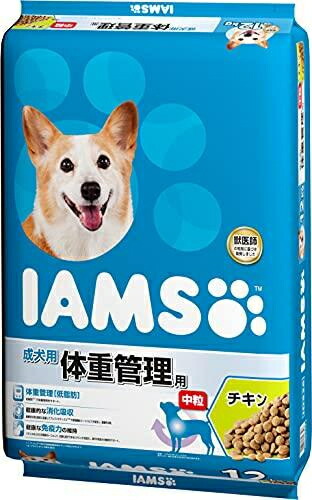 【マースジャパン】アイムス 成犬用 体量保護すること用 意気地無し 中粒 １２ｋｇ