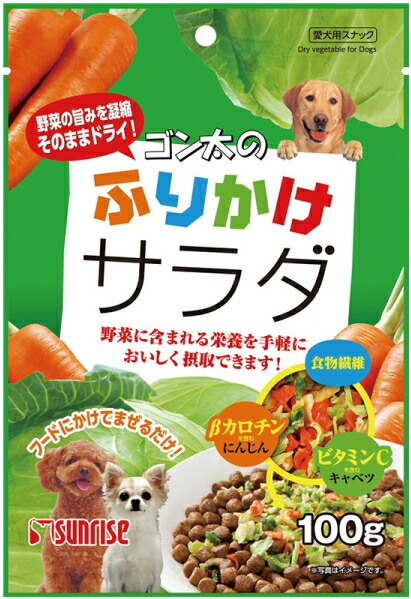 【サンライズ】ゴン太のふりかけサラダ　１００ｇｘ４８個（ケース販売）