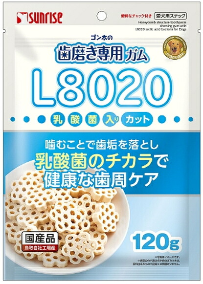 【サンライズ】ゴン太の歯みがき専用チュインガム Ｌ８０２０乳酸菌入り口・入口 とり捨てる １２０ｇｘ４８個（入れもの売りわたす）