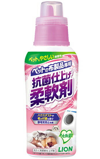 【ライオンペット】ペットの布製品専用　抗菌仕上げ柔軟剤　３６０ｇｘ１６個（ケース販売）