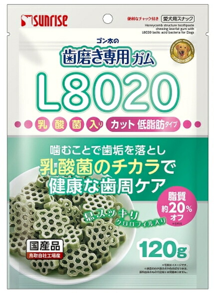 【サンライズ】ゴン太の歯みがき専用チュインガム Ｌ８０２０乳酸菌入り口・入口 とり捨てる クロロフィル入り口・入口 低脂肪組織  １２０ｇｘ４８個（入れもの売りわたす）