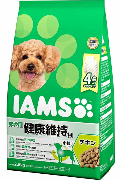 【マースジャパン】アイムス　成犬用　健康維持用　チキン　小粒　２．６ｋｇｘ４個（ケース販売）