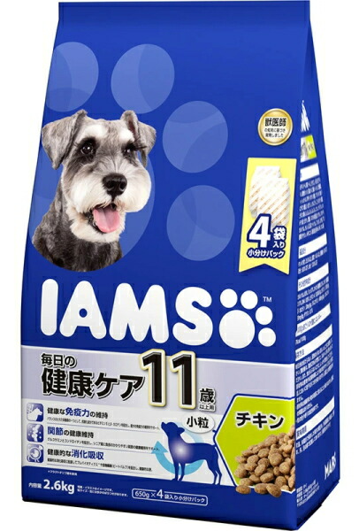 【マースジャパン】アイムス １１歳以上用 日毎夜毎の思わしい世話をする 意気地無し 素粒子 ２．６ｋｇｘ４個（入れもの売りわたす）