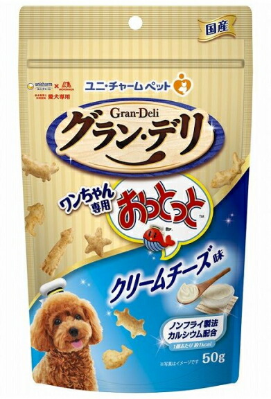 【ユニチャーム】グランデリ　ワンちゃん専用おっとっと　クリームチーズ味　５０ｇｘ３６個（ケース販売）