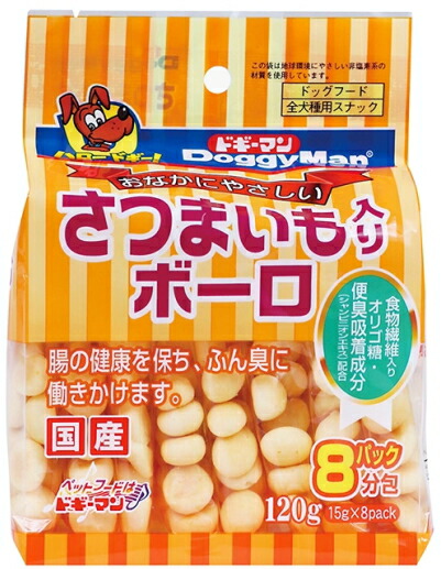【ドギーマンハヤシ】さつまいも入り口・入口ボーロ １２０ｇｘ２４個（入れもの売りわたす）