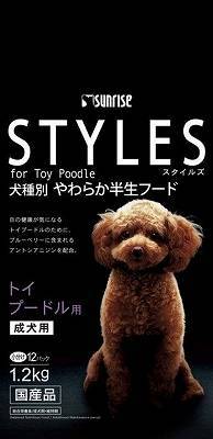 【サンライズ】スタイルズ　トイプードル用　１．２ｋｇｘ６個（ケース販売）