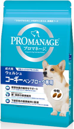 【マースジャパン】プロマネージ 成犬用 ウェルシュ・コーギー・ペンブローグ専用 ４ｋｇｘ３個（容れもの売りわたす） ＫＰＭ７５
