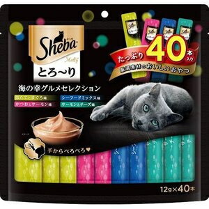 【マースジャパン】シーバ とろ～り メルティ 海の幸食い道楽選りぬき １２ｇｘ４０本ｘ１２個（容れもの売りわたす）