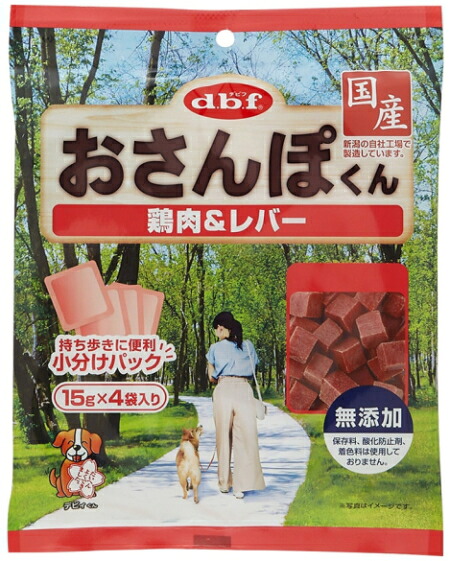 【デビフペット】おさんぽくん　鶏肉＆レバー　６０ｇｘ４８個（ケース販売）