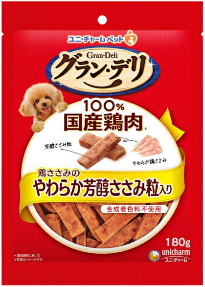 【ユニ引きつける】グランデリお兄ちゃん 鶏ささみのやわらか豊潤ささみ粒入り口・入口 １８０ｇｘ３６個（入れもの売りわたす）