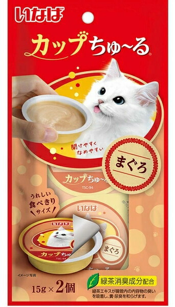 【いなば愛玩動物】優勝杯ちゅ～る まぐろ １５ｇｘ２個ｘ４８個（容れもの売りわたす） TSC-94