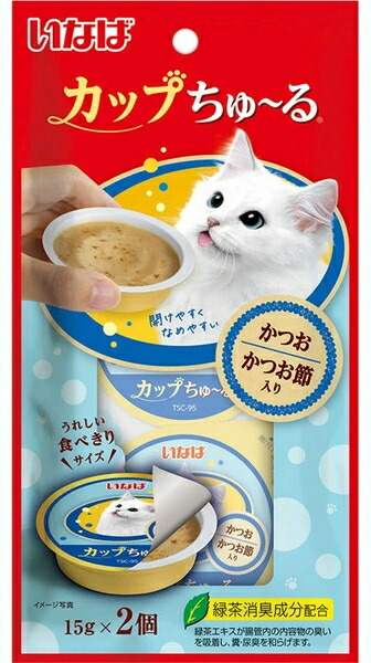 【いなば愛玩動物】優勝杯ちゅ～る かつお かつお節入り口・入口 １５ｇｘ２個ｘ４８個（容れもの売りわたす） TSC-95