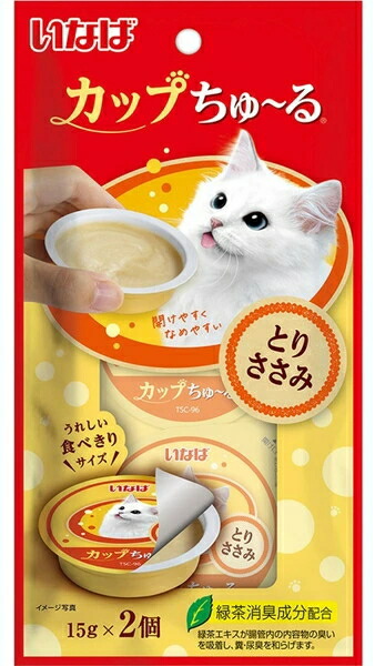 【いなば愛玩動物】優勝杯ちゅ～る とりささみ １５ｇｘ２個ｘ４８個（容れもの売りわたす） TSC-96