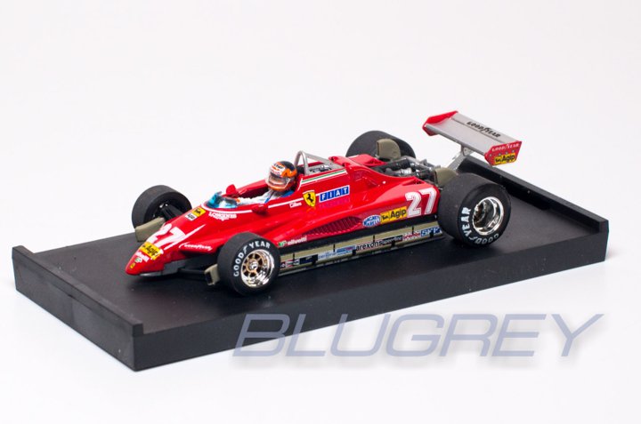 【国内在庫品】ブルム 1/43 フェラーリ F1 126C2 ジル ヴィルヌーブ フィギア付き 1982 ブラジルGP BRUMM FERRARI GILLES VILLENEUVE