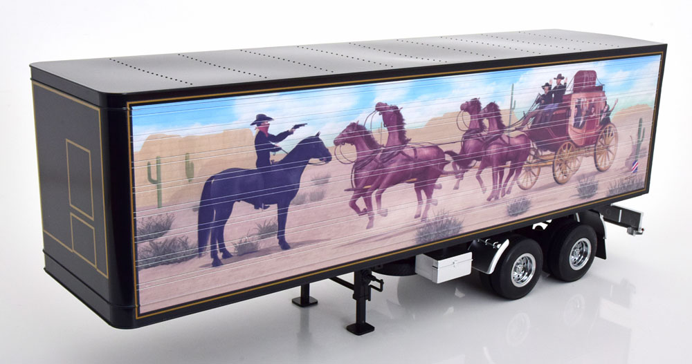 ROAD KINGS 1/18 セミトレーラー 黒いこと \"トランザム7000\"" Truck Trailer \""Smokey and the Bandit\"" 【国内店卸し資産品】"