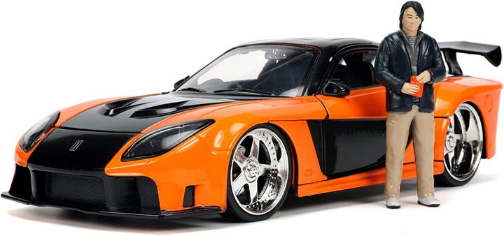 【国内在庫品】JADA TOYS 1/24 ワイルドスピード TOKYOドリフト マツダ RX-7(FD) 1995 ハン フィギア Fast & Furious Mazda Han Figure 33174 ミニカー ダイキャスト ジャダトイズ