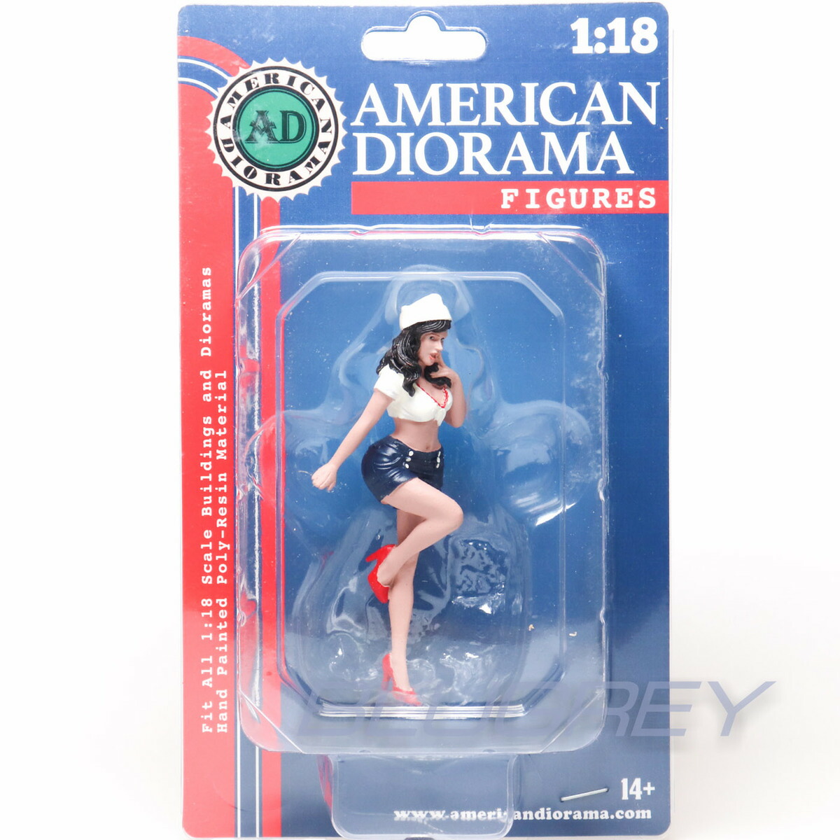楽天市場】【国内在庫品】アメリカン ジオラマ 1/18 バイカー フィギア