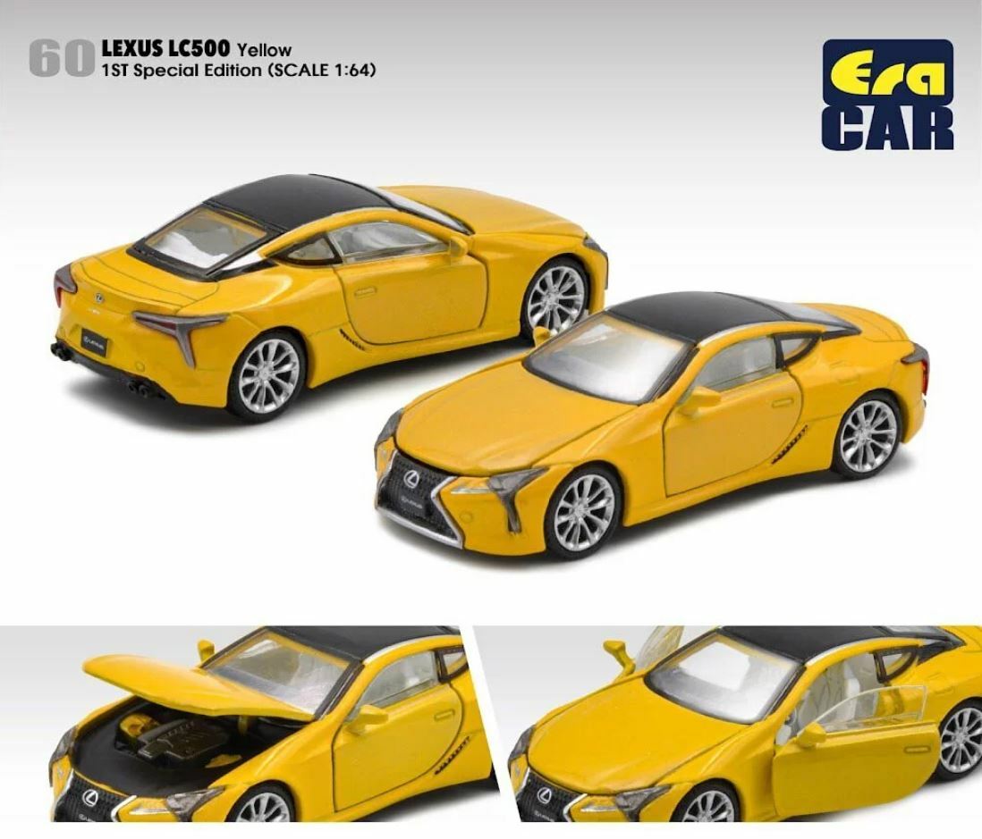 ERACAR レクサス EraCar 1/64 01 LEXUS LC500 (Dark Black Manga) マンガカー