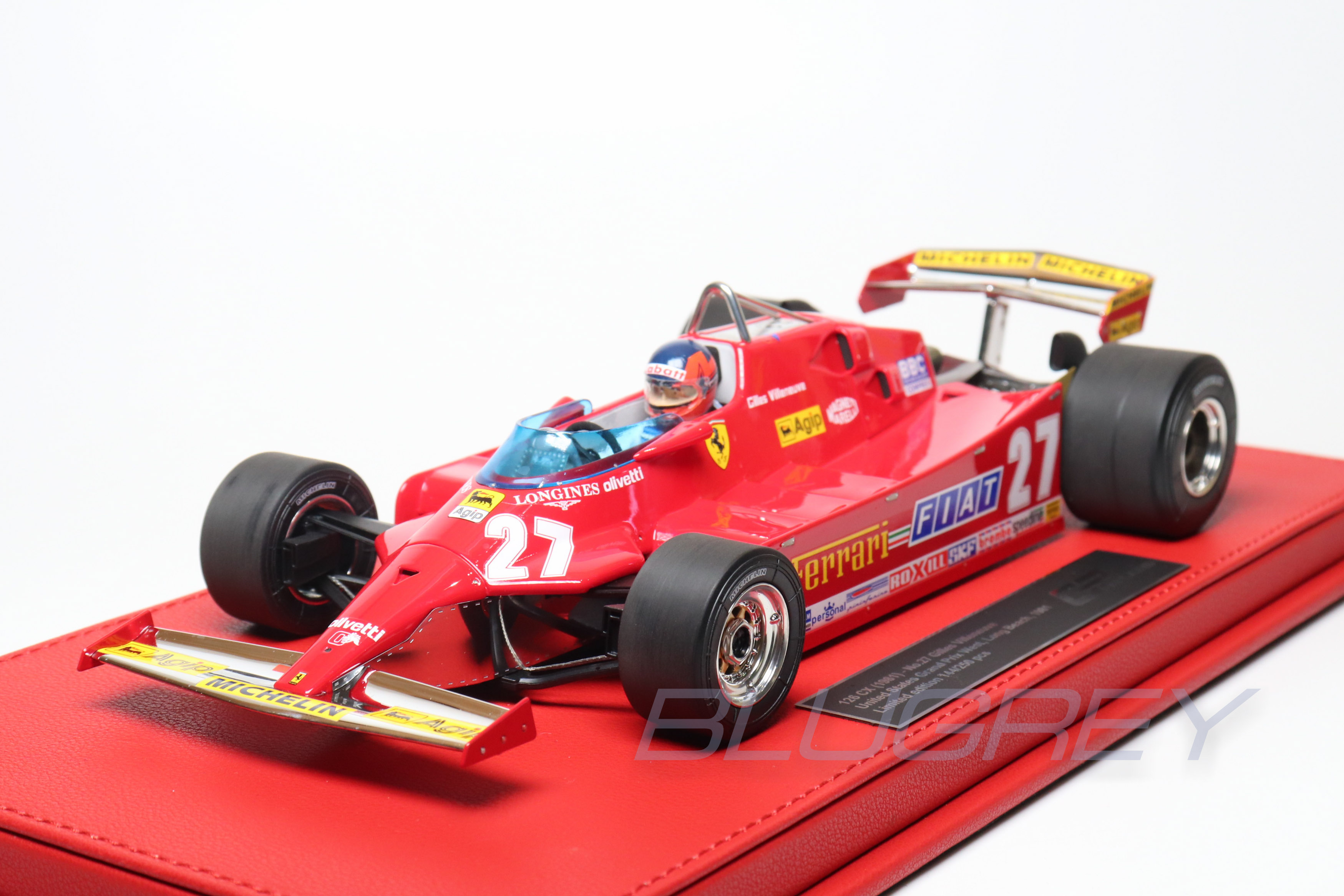 値下げ対応可　フェラーリ　F1 　レーサー　ジル・ビルニューブ　メモリアル品 伝説名車 フェラーリ312T4 ジル・ビルニューブ 完成品入荷