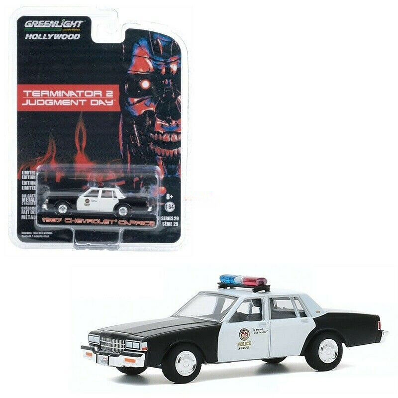 【国内在庫品】グリーンライト 1/64 ターミネーター2 シボレー カプリス 1987 メトロポリタン ポリス Greenlight Chevrolet Caprice Terminator 2画像